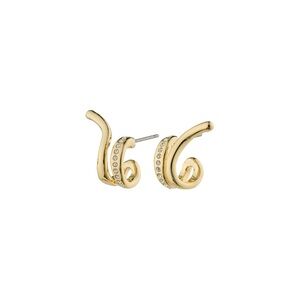 Pilgrim Nadine Small Crystal Hoop Earrings - Gold